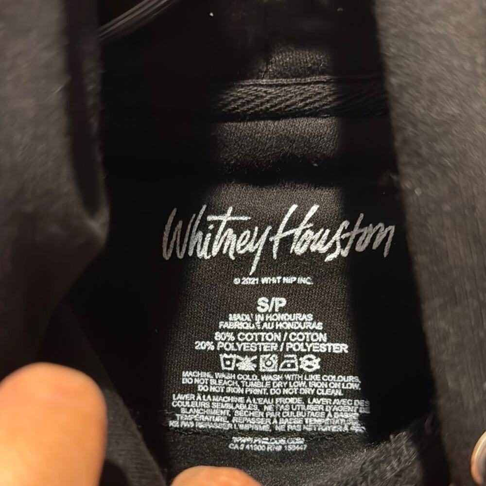 Forever 21 NWT Whitney Houston Black Hoodie - Picture 5 of 9